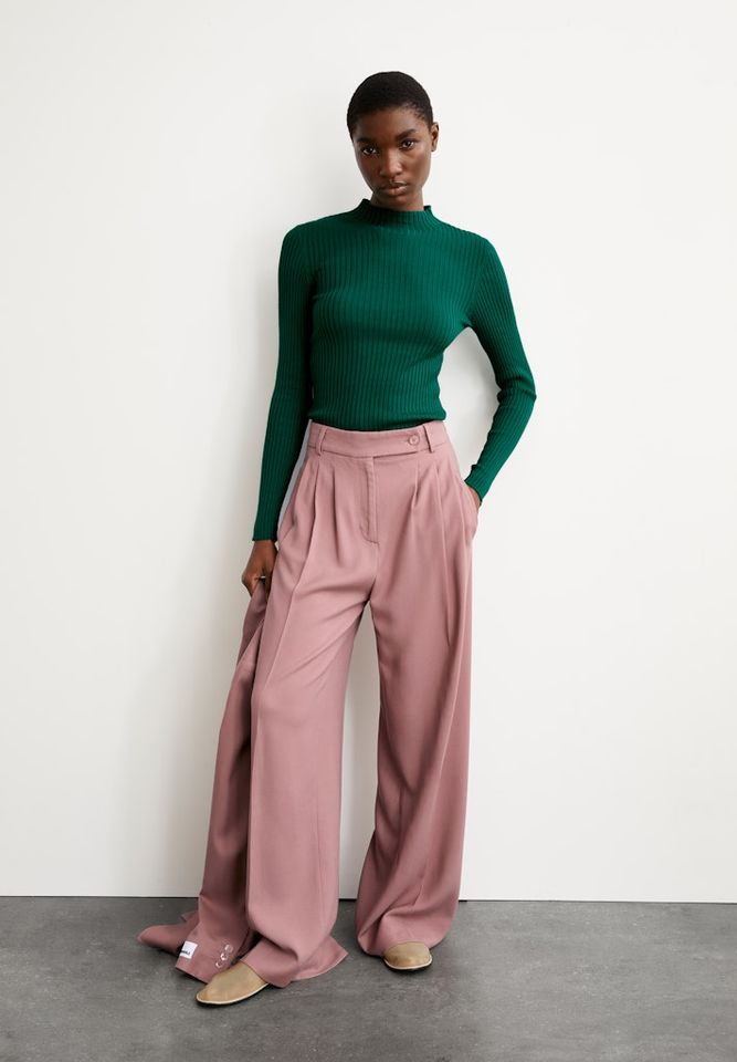 Rippstrick Alaania emerald green von Armedangels