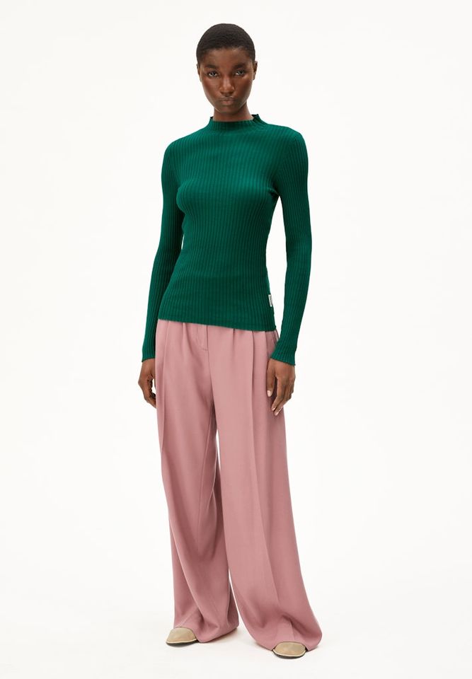 Rippstrick Alaania emerald green von Armedangels