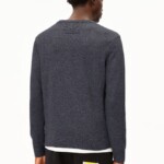 Strickpullover Alvaario steel melange-dark morning-night sky von Armedangels