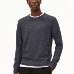 Strickpullover Alvaario steel melange-dark morning-night sky von Armedangels
