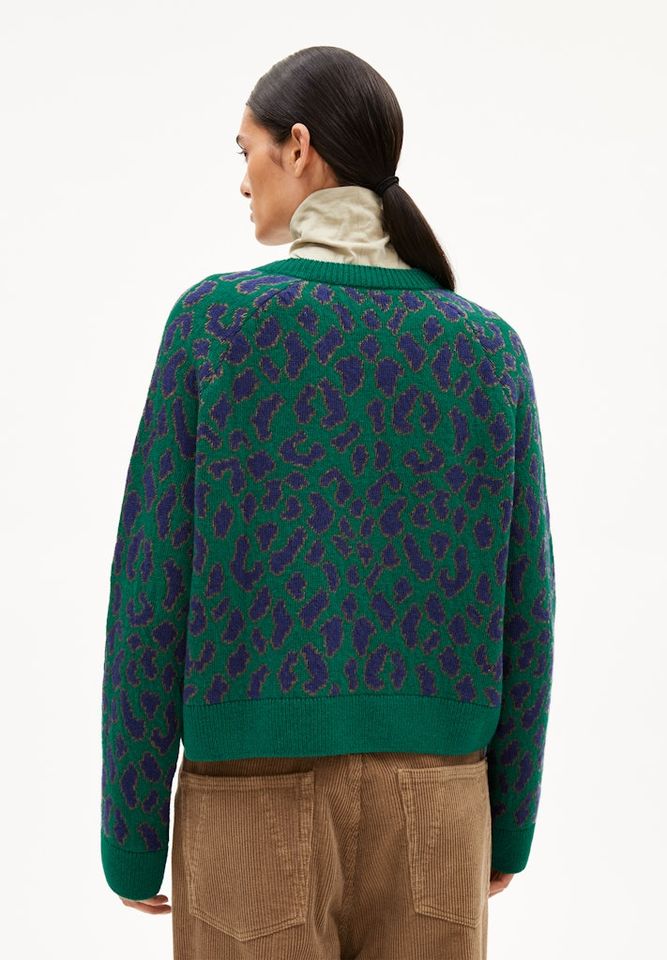 Strickpullover Diliriaa Leopaa emerald green von Armedangels