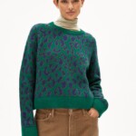 Strickpullover Diliriaa Leopaa emerald green von Armedangels