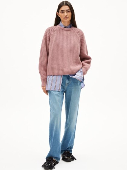 Strickpullover Kaagi light berry von Armedangels