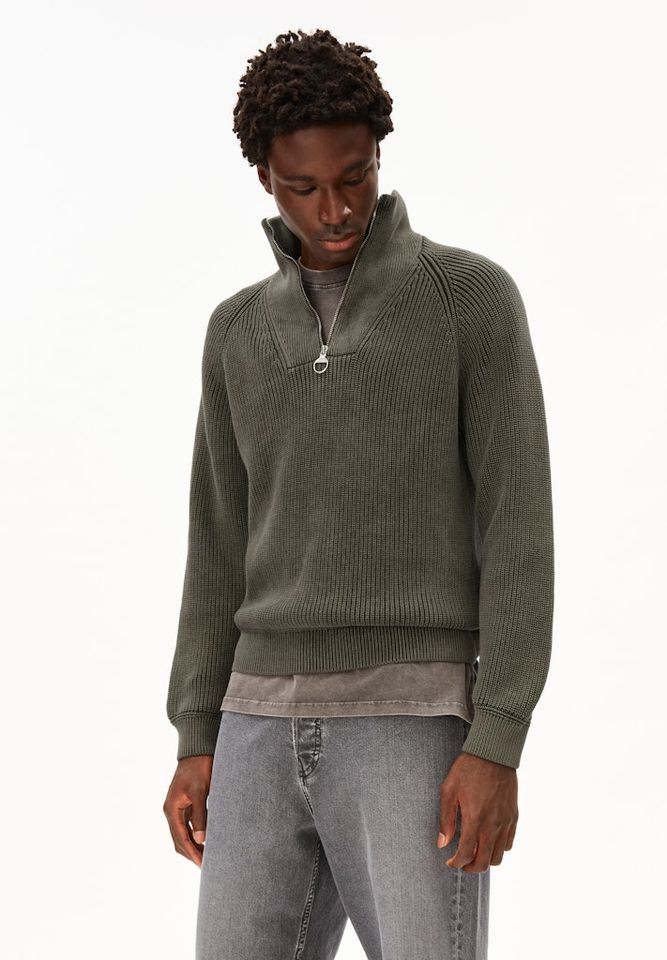 Strickpullover Kaalves Gmt Dye forest pine von Armedangels