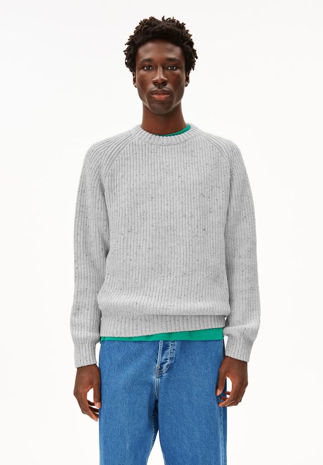 Strickpullover Kiaano Tweed oatmilk-black tweed von Armedangels