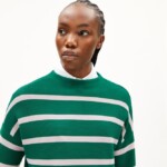 Strickpullover Merinaa Stripes emerald green-ice grape von Armedangels