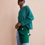 Sweatshirt Frankaa Maarlen Stripe emerald green-blue noon von Armedangels