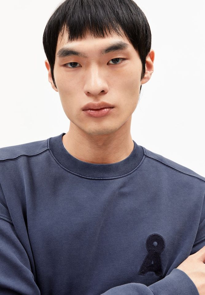 Sweatshirt Iconic Å Emaal Gmt Dye blue noon washed von Armedangels