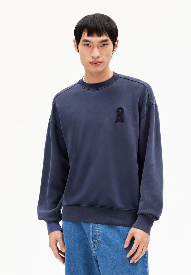 Sweatshirt Iconic Å Emaal Gmt Dye blue noon washed von Armedangels