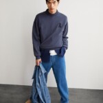 Sweatshirt Iconic Å Emaal Gmt Dye blue noon washed von Armedangels