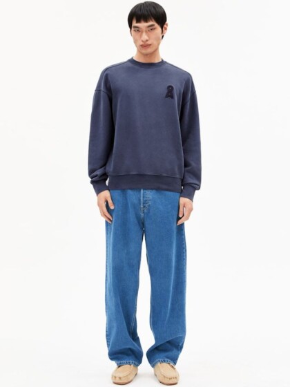 Sweatshirt Iconic Å Emaal Gmt Dye blue noon washed von Armedangels