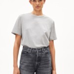 T-Shirt Lualaa silver melange von Armedangels