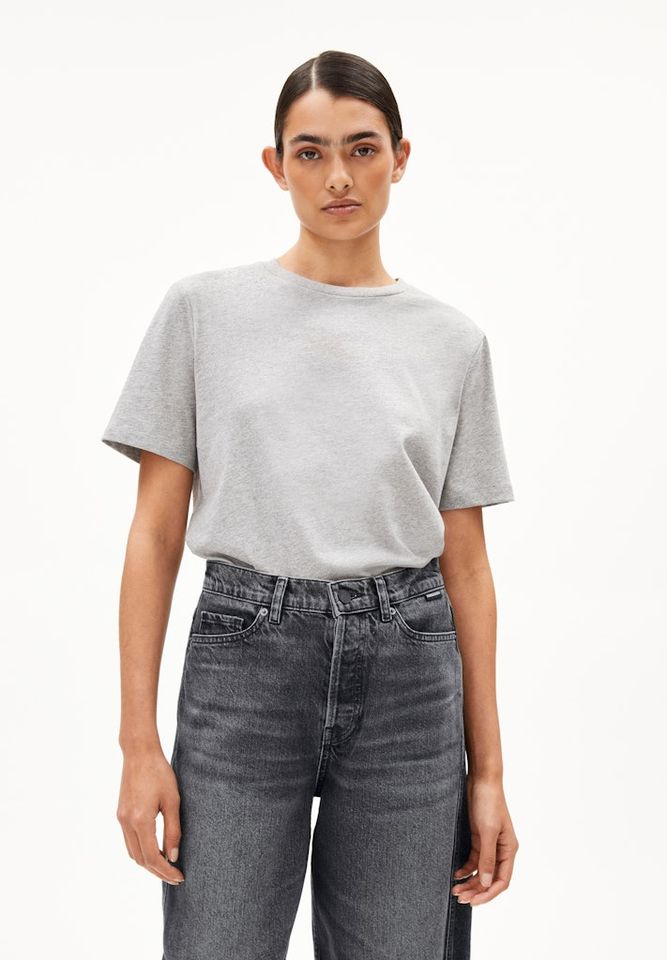 T-Shirt Lualaa silver melange von Armedangels