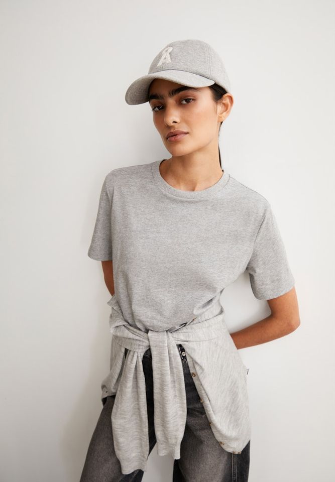T-Shirt Lualaa silver melange von Armedangels