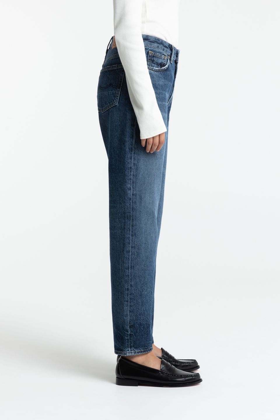 Jeans Caroline Cropped zintare dark worn von Kings of Indigo