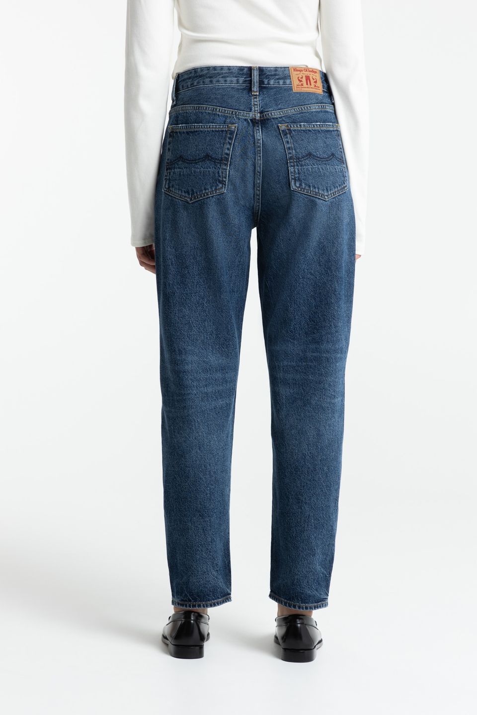 Jeans Caroline Cropped zintare dark worn von Kings of Indigo