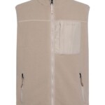 Fleece Weste Loose Fit Zip light feather gray von KnowledgeCotton Apparel