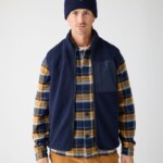 Fleece Weste Loose Fit Zip night sky von KnowledgeCotton Apparel