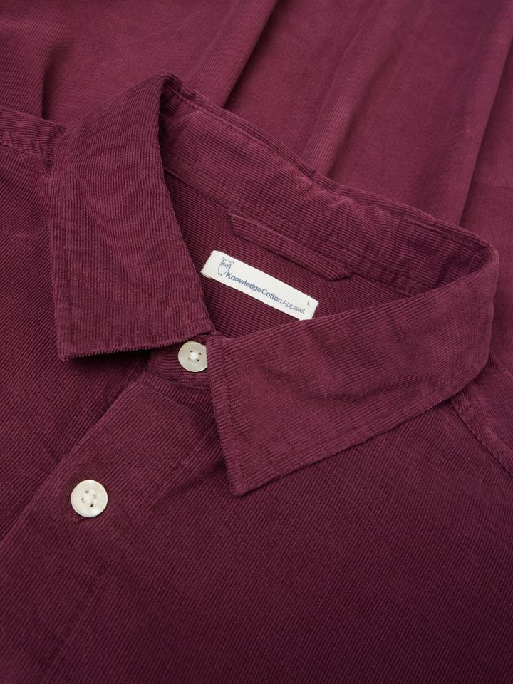 Hemd Corduroy fig von KnowledgeCotton Apparel