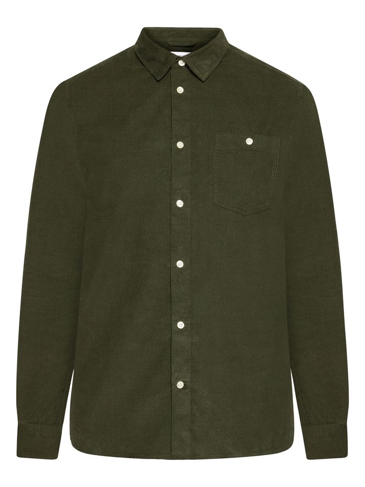 Hemd Corduroy forrest night von KnowledgeCotton Apparel