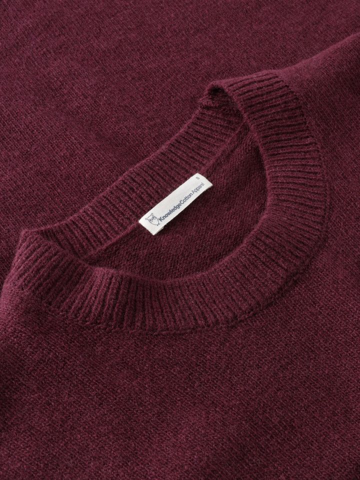 Strickpullover Lammwolle Crew Neck fig von KnowledgeCotton Apparel
