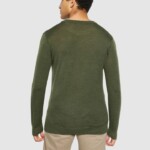 Strickpullover Merino Crew Neck forrest night von KnowledgeCotton Apparel
