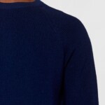 Strickpullover Merino Crew neck knit RWS total eclipse von KnowledgeCotton Apparel