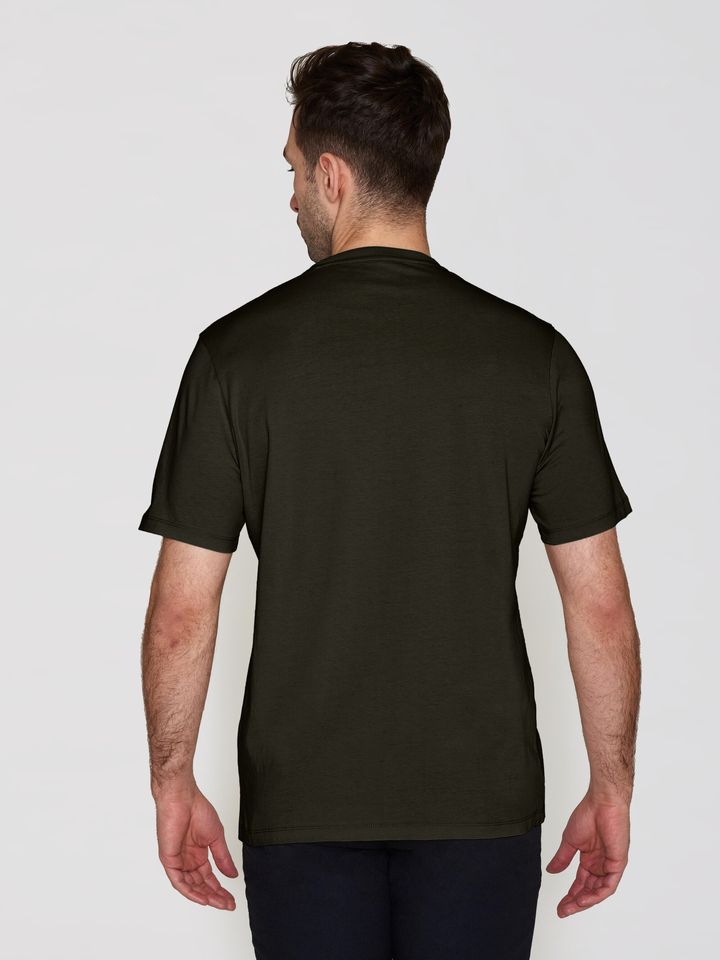 T-Shirt Agnar Basic green melange von KnowledgeCotton Apparel