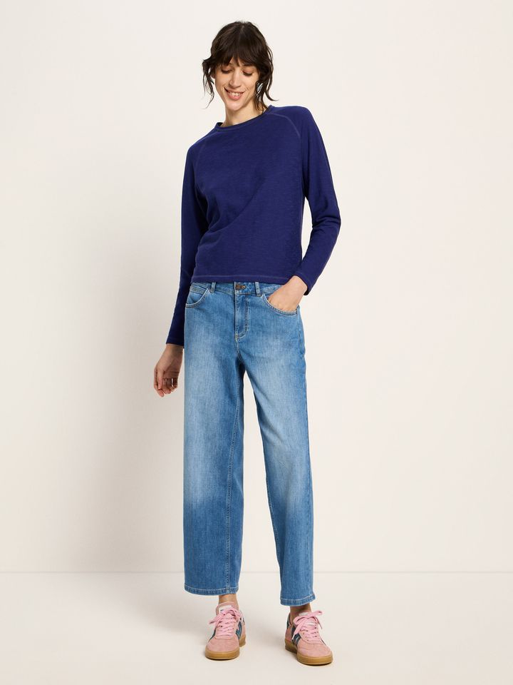 Langarm-Raglanshirt purple blue von Lanius