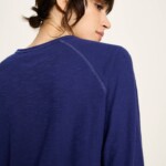 Langarm-Raglanshirt purple blue von Lanius