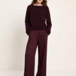 Pullover Cropped bordeaux von Lanius