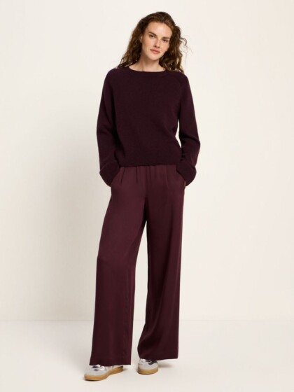 Pullover Cropped bordeaux von Lanius