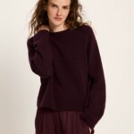 Pullover Cropped bordeaux von Lanius