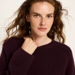 Pullover Cropped bordeaux von Lanius