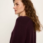 Pullover Cropped bordeaux von Lanius