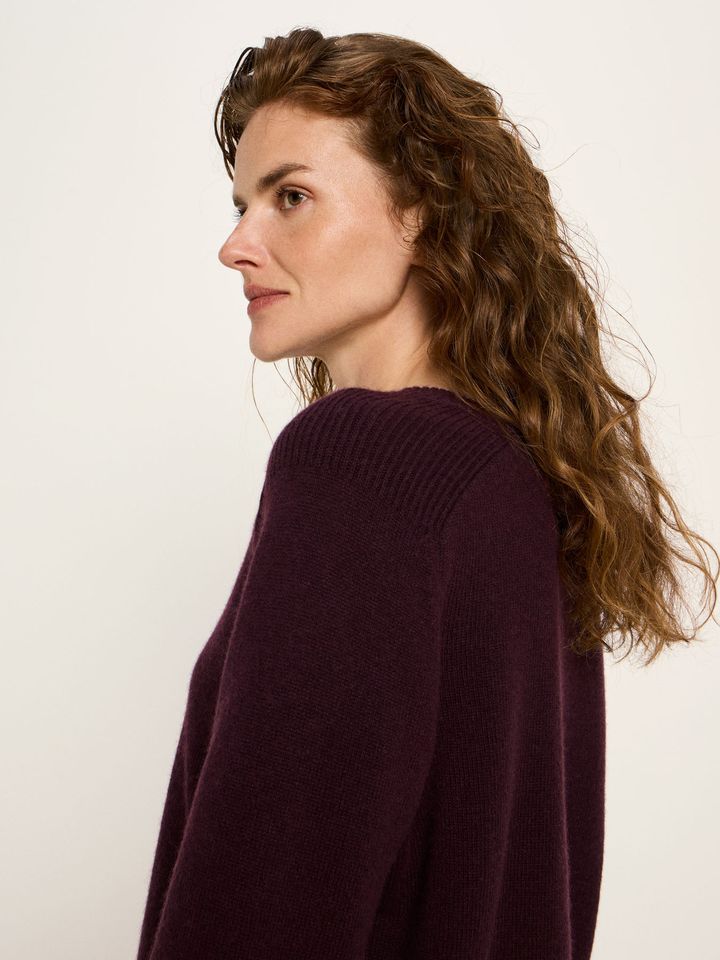 Pullover Cropped bordeaux von Lanius