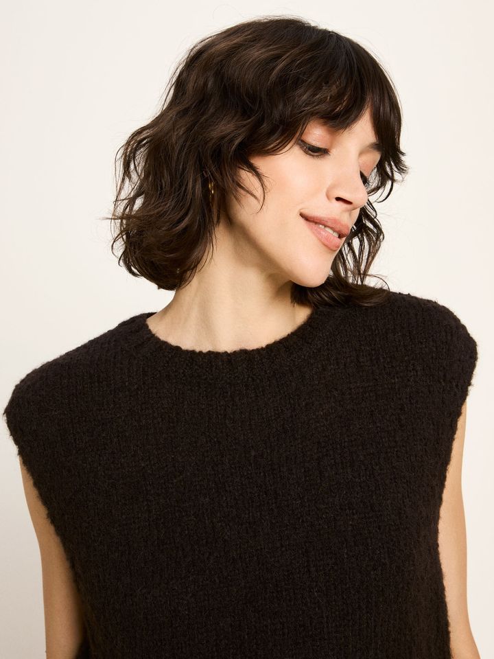 Pullunder Alpaca dark brown von Lanius