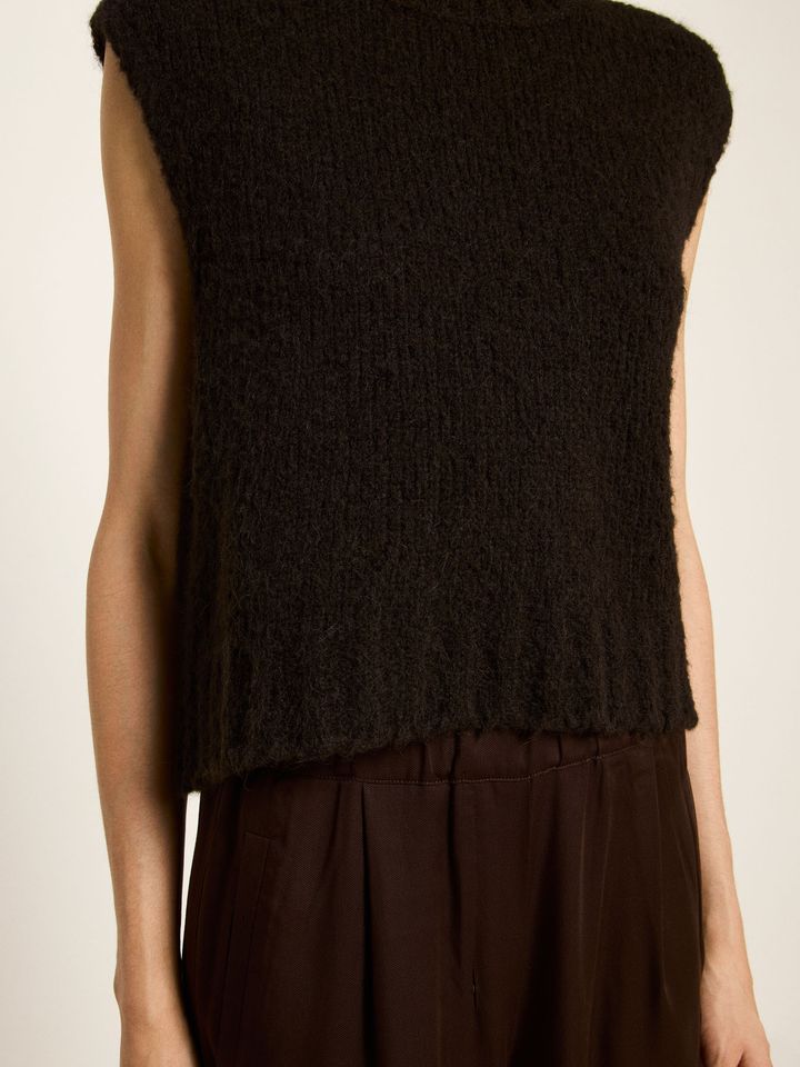 Pullunder Alpaca dark brown von Lanius