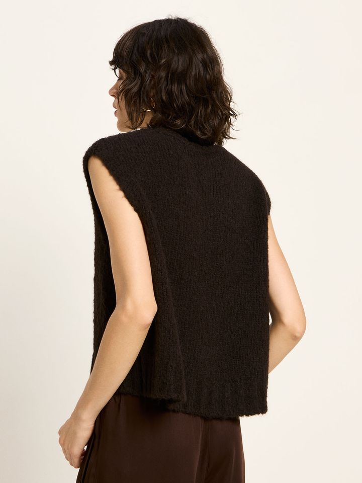 Pullunder Alpaca dark brown von Lanius