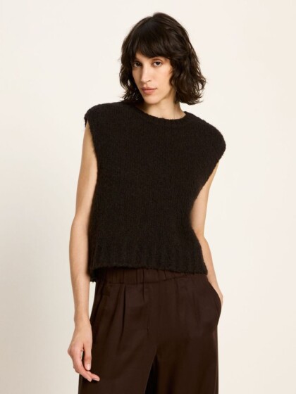 Pullunder Alpaca dark brown von Lanius