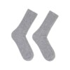 Socken Rippenstrick 25 grey melange von Lanius