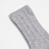 Socken Rippenstrick 25 grey melange von Lanius
