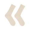 Socken Rippenstrick 25 off white von Lanius