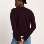 Strickjacke Boxy bordeaux von Lanius Strickjacke Boxy bordeaux von Lanius