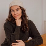 Sweater Cable Knit olive von Matona