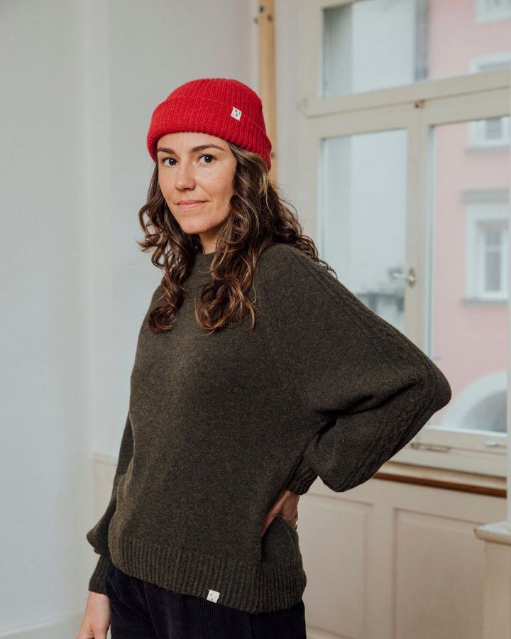 Sweater Cable Knit olive von Matona