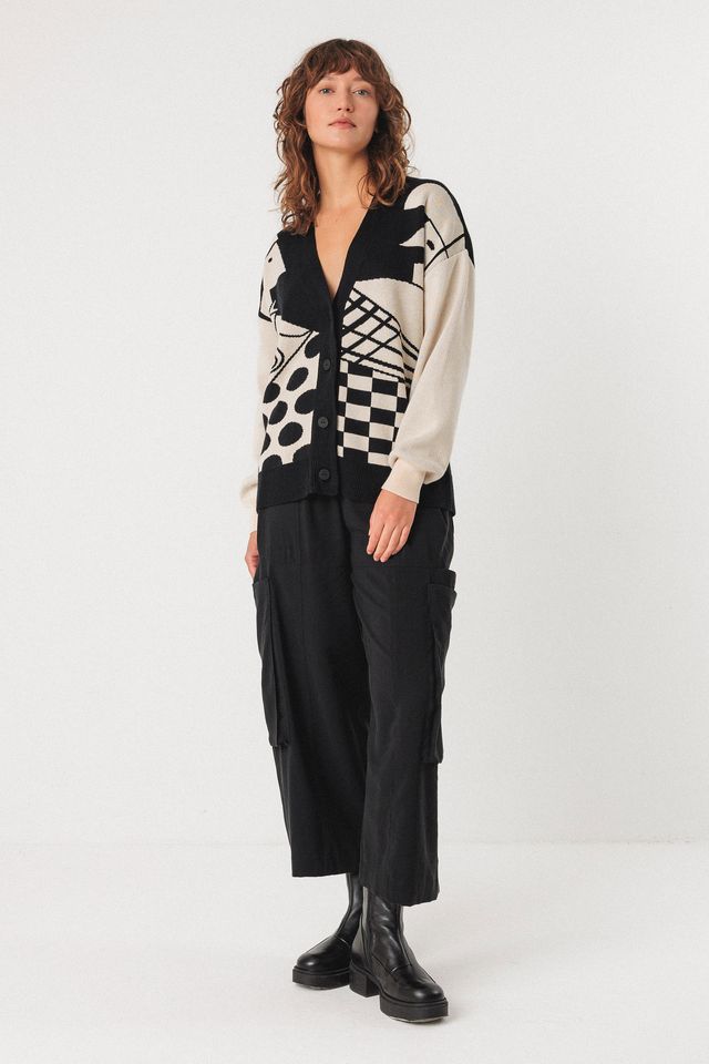 Cardigan Batirtze black von SKFK Cardigan Batirtze black von SKFK