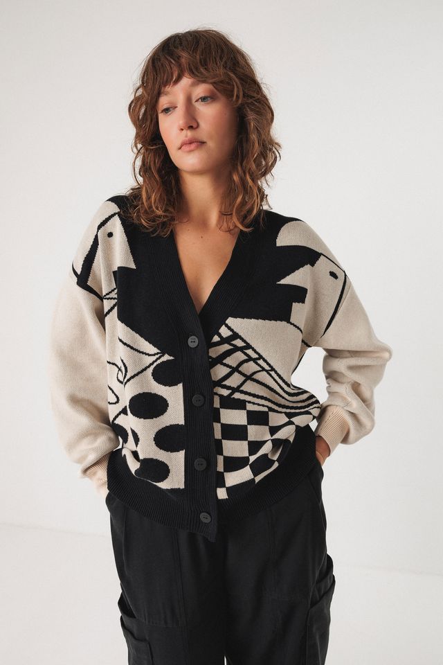 Cardigan Batirtze black von SKFK Cardigan Batirtze black von SKFK