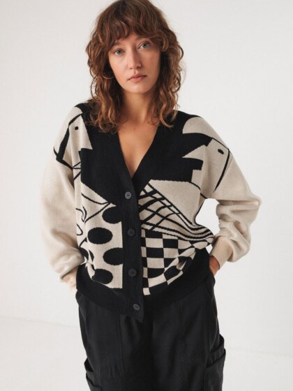 Cardigan Batirtze black von SKFK Cardigan Batirtze black von SKFK