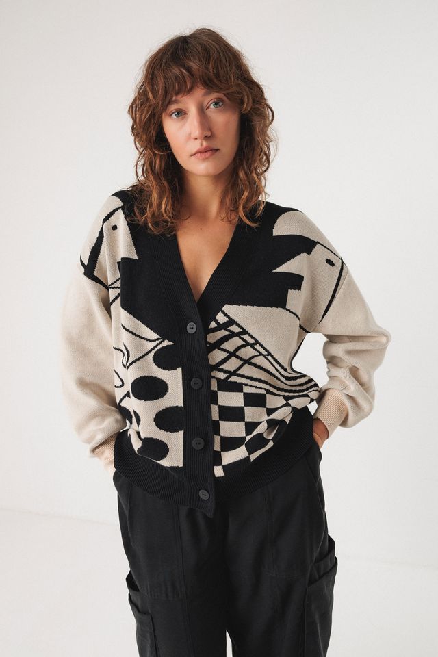 Cardigan Batirtze black von SKFK Cardigan Batirtze black von SKFK